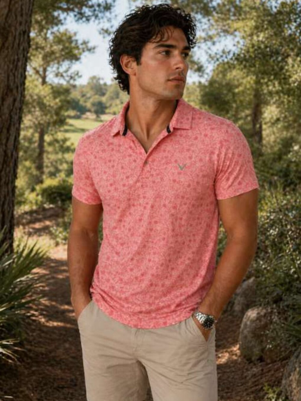 NWT Callaway men polo shirt sz L